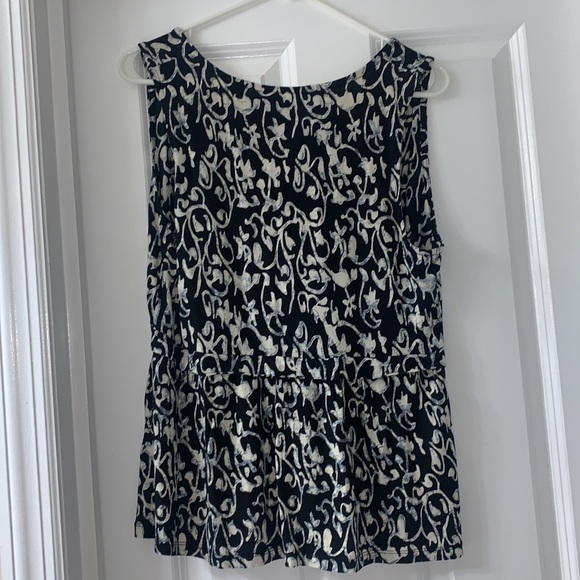 Lucky Brand Tank Top in Black/White Print Size Medium - Picture 2 of 3